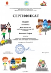 Сертификат Климова Софья